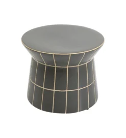 Stolik kawowy boczny BLISS TILE RIM 38 cm niebieski