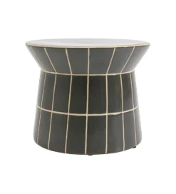 Stolik kawowy boczny BLISS TILE RIM 38 cm niebieski