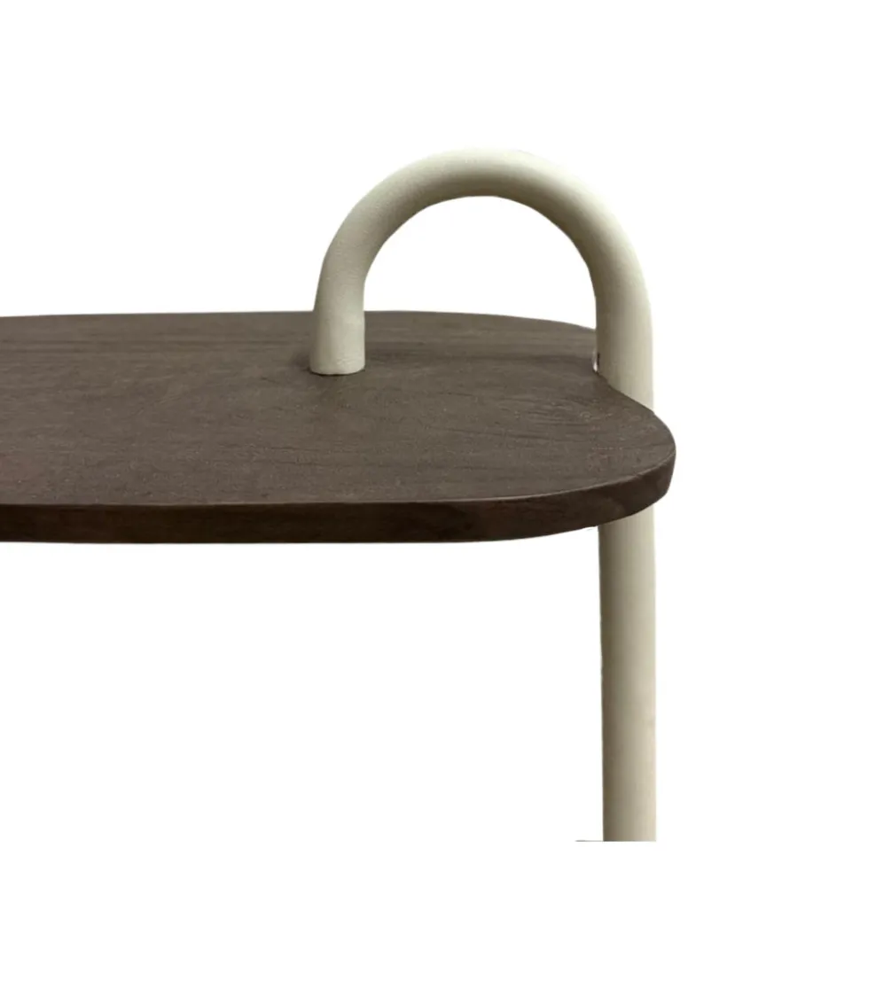 Stolik kawowy boczny BRIX AMY MALTA 65 cm beżowy