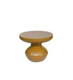 Stolik kawowy boczny BRIX LOU 40 cm musztardowy