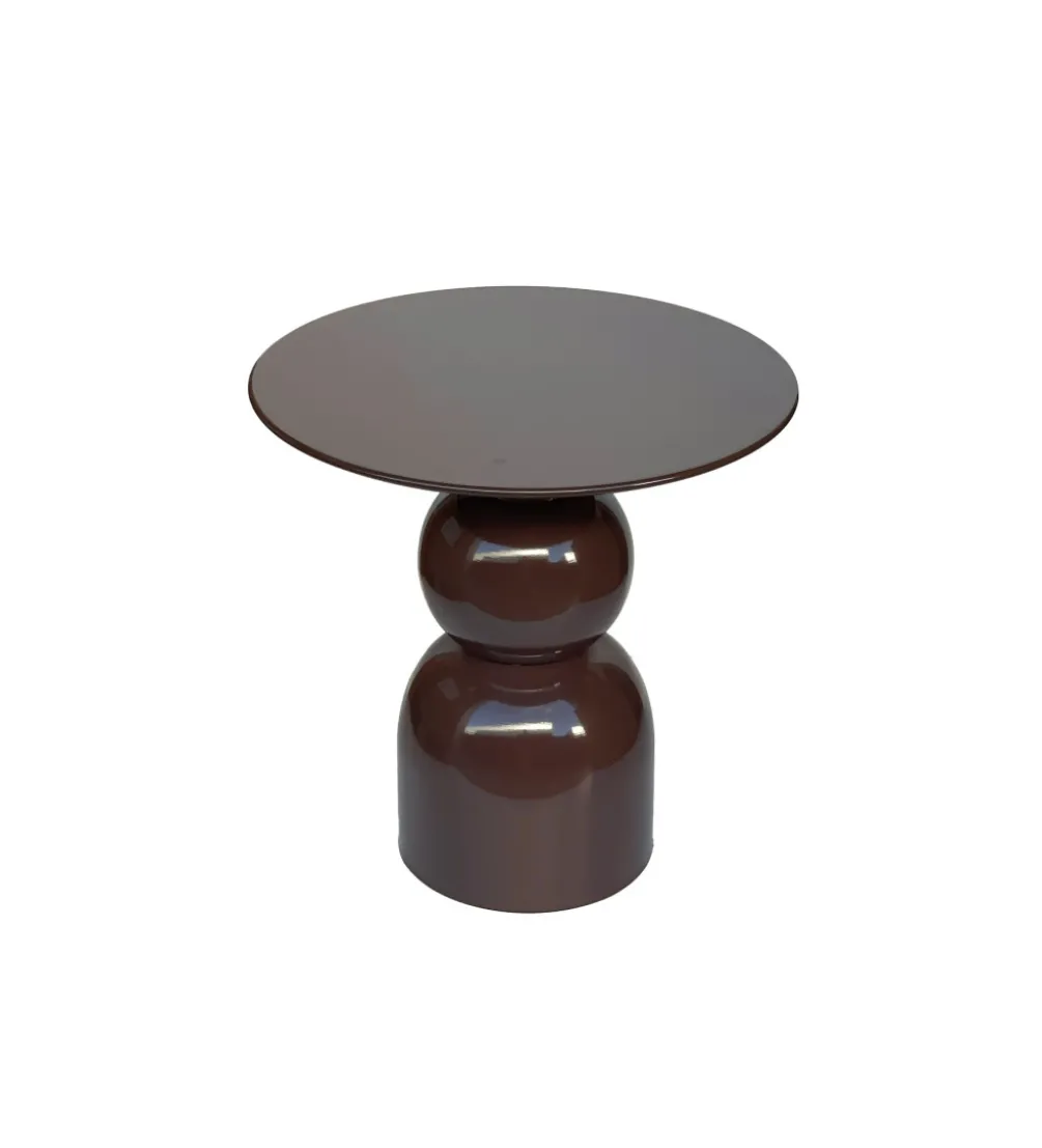 Stolik kawowy boczny BRIX WES 52 cm brązowy