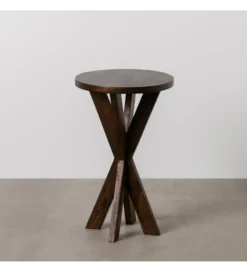 Stolik kawowy boczny CODENA 60 cm drewno mango