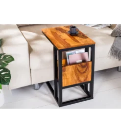 Stolik kawowy boczny CONCIERGE 60 cm drewno sheesham