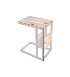 Stolik kawowy boczny CONCIERGE 60 cm drewno sheesham