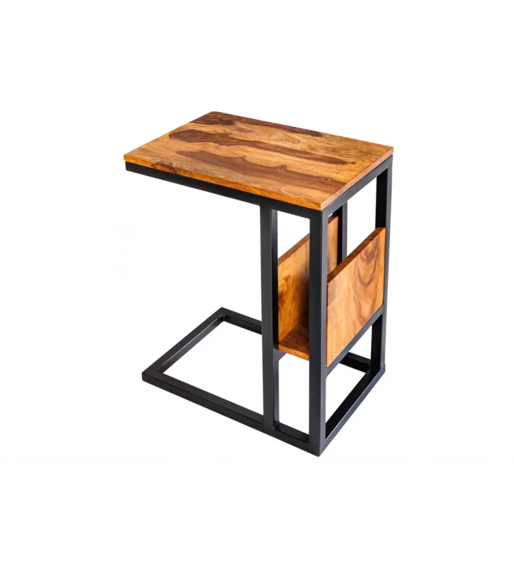 Stolik kawowy boczny CONCIERGE 60 cm drewno sheesham