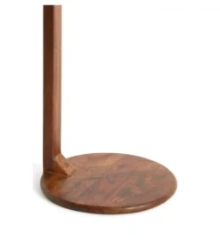 Stolik kawowy boczny DELMINO 77 cm drewno akacja