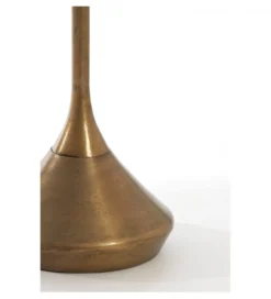 Stolik kawowy boczny DIMPHY 50 cm antyczny brąz