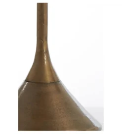 Stolik kawowy boczny DIMPHY 50 cm antyczny brąz