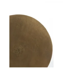 Stolik kawowy boczny DIMPHY 50 cm antyczny brąz