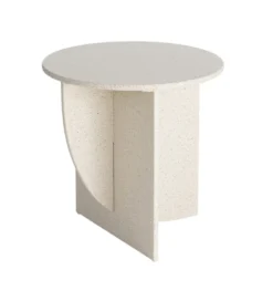 Stolik kawowy boczny DOBEMA 60 cm efekt terrazzo
