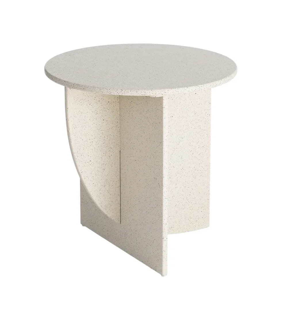 Stolik kawowy boczny DOBEMA 60 cm efekt terrazzo