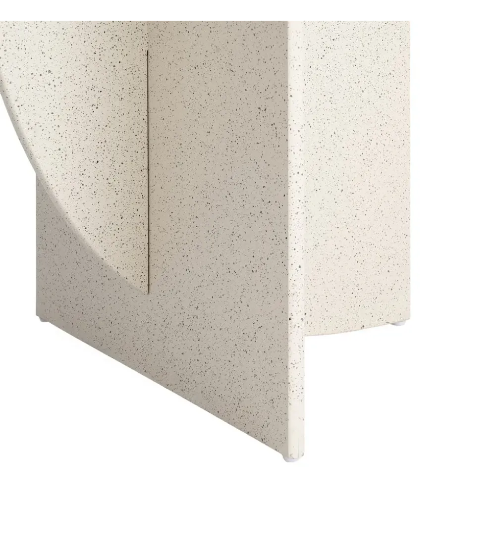 Stolik kawowy boczny DOBEMA 60 cm efekt terrazzo