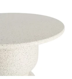 Stolik kawowy boczny EDERAN 60 cm efekt terrazzo
