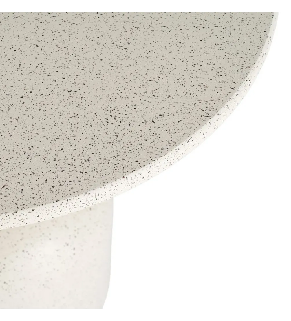 Stolik kawowy boczny EDERAN 60 cm efekt terrazzo