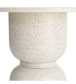 Stolik kawowy boczny EDERAN 60 cm efekt terrazzo