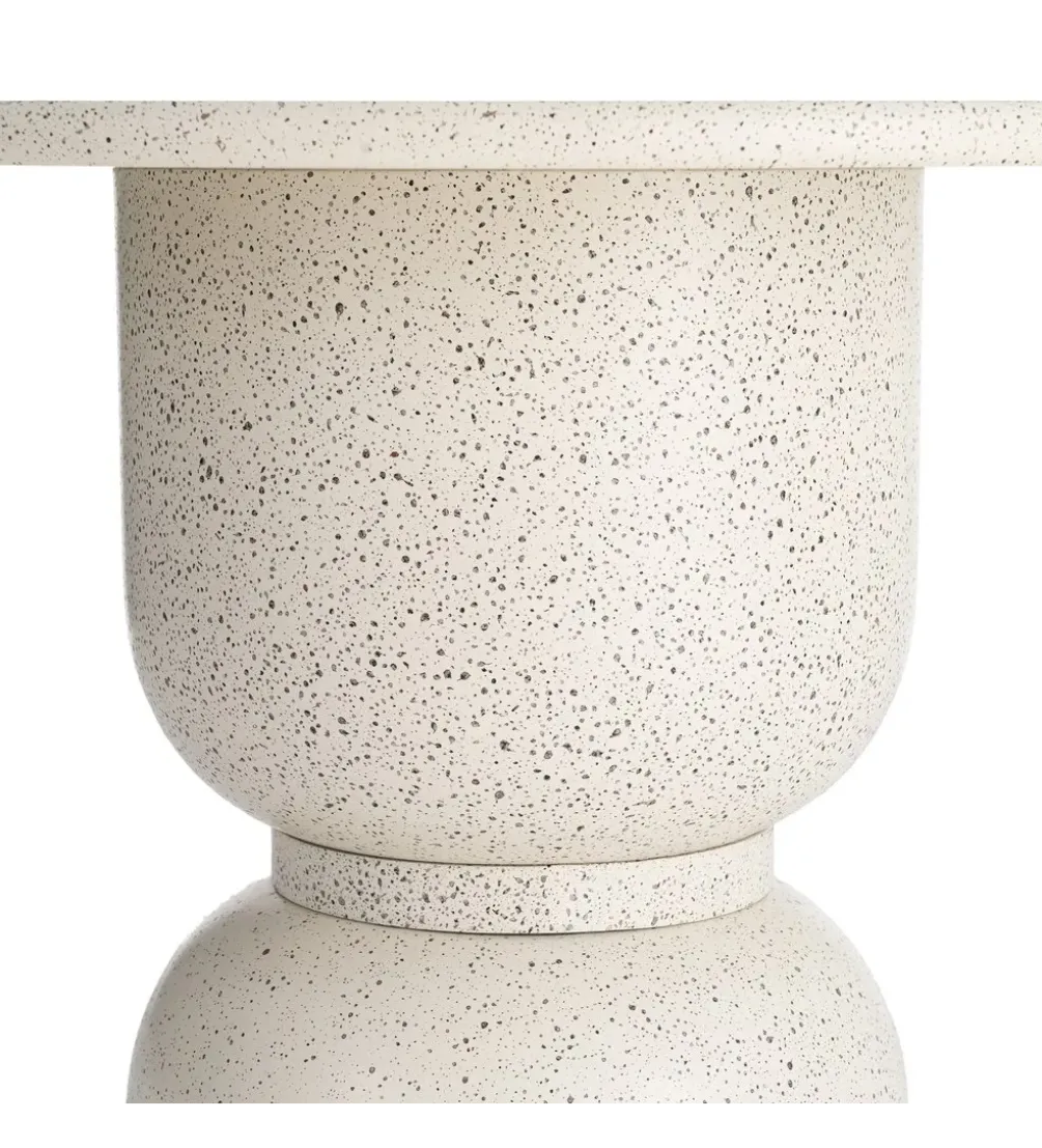 Stolik kawowy boczny EDERAN 60 cm efekt terrazzo