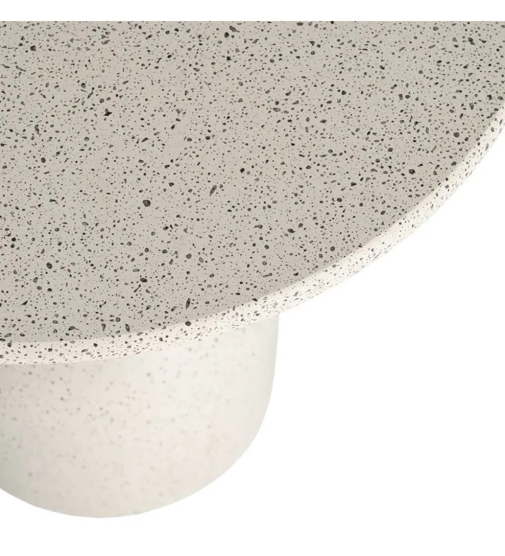 Stolik kawowy boczny EDERAN efekt terrazzo