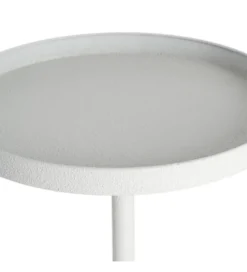 Stolik kawowy boczny GARAS 57 cm biały
