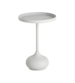 Stolik kawowy boczny GARAS 57 cm biały