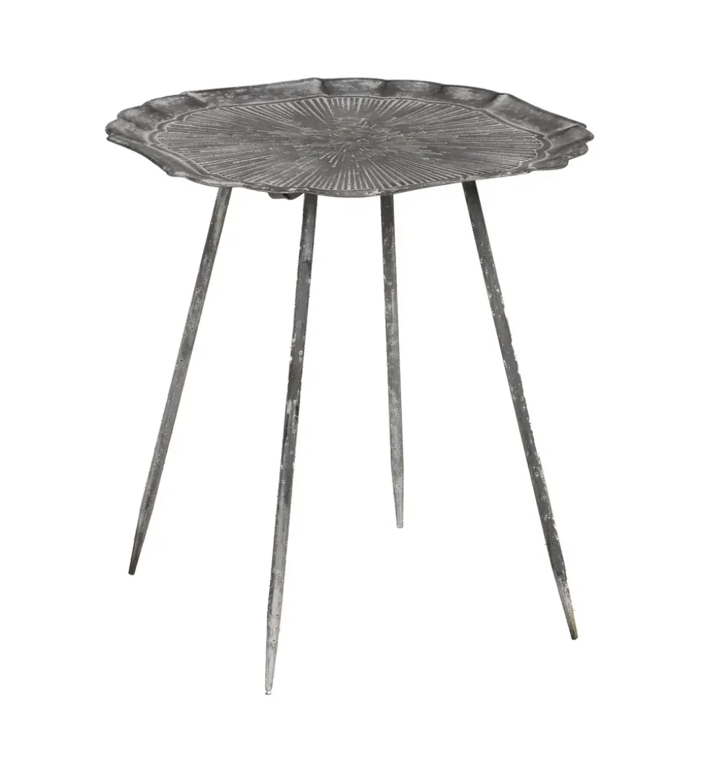 Stolik kawowy boczny GURTEN 61 cm szary
