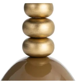 Stolik kawowy boczny JORGEWA 54 cm brązowy złoty