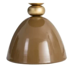 Stolik kawowy boczny JORGEWA 54 cm brązowy złoty