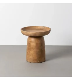 Stolik kawowy boczny KIGDOM 47 cm drewno mango