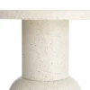 Stolik kawowy boczny KIRENKO 51 cm efekt terrazzo