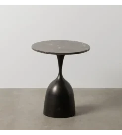 Stolik kawowy boczny KOREMA 58 cm czarny