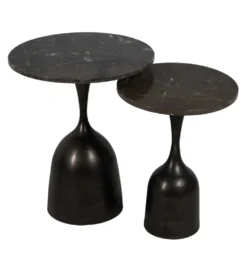 Stolik kawowy boczny KOREMA 58 cm czarny