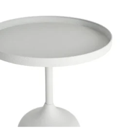 Stolik kawowy boczny KUMASENO 48 cm biały