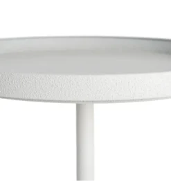 Stolik kawowy boczny KUMASENO 48 cm biały