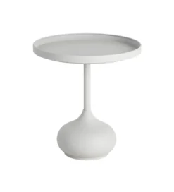 Stolik kawowy boczny KUMASENO 48 cm biały