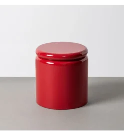 Stolik kawowy boczny LACADO ROJO 40 cm czerwony