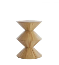 Stolik kawowy boczny LARUS 50 cm drewno mango naturalny