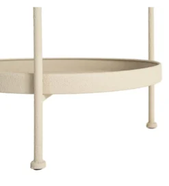 Stolik kawowy boczny LETIT 66 cm beżowy