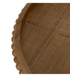 Stolik kawowy boczny LETTYN 62 cm drewno jodły