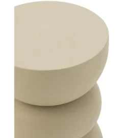 Stolik kawowy boczny LISE 32 cm beżowy