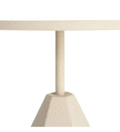 Stolik kawowy boczny MARENA 56 cm kremowy