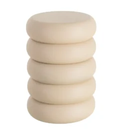 Stolik kawowy boczny MESTAKO 51 cm beżowy
