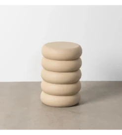 Stolik kawowy boczny MESTAKO 51 cm beżowy