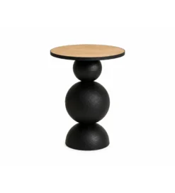 Stolik kawowy boczny MISSISSAUGA 40 cm czarny