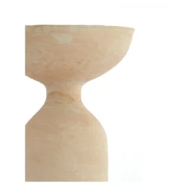 Stolik kawowy boczny MURLA 56 cm beżowy