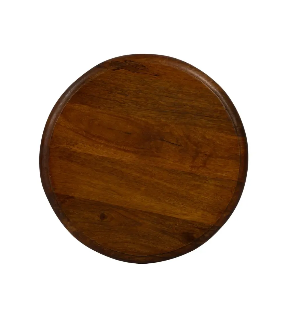 Stolik kawowy boczny ODEZANM 69 cm drewno mango