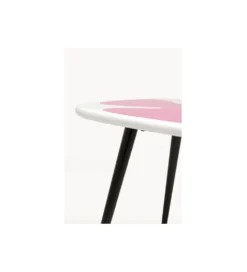 Stolik kawowy boczny PETAL 60 cm różowy