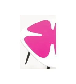 Stolik kawowy boczny PETAL 60 cm różowy
