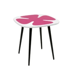 Stolik kawowy boczny PETAL 60 cm różowy