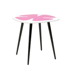 Stolik kawowy boczny PETAL 60 cm różowy