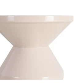 Stolik kawowy boczny PETARNO 47 cm biały