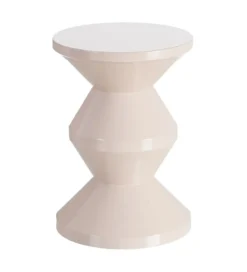 Stolik kawowy boczny PETARNO 47 cm biały